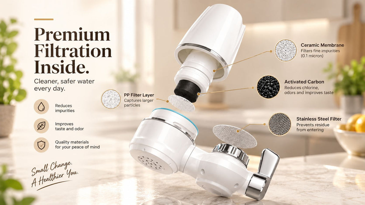 Betterlys AquaPure™ – Wasserhahn-Wasserfilter