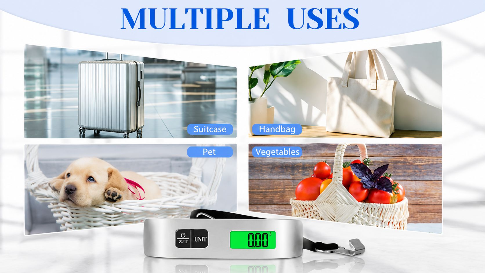 Betterlys™ Digital Luggage Scale – Portable 110 lb / 50 kg Travel Scale